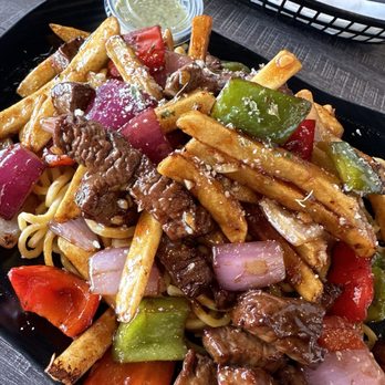 Pholuscious - Garlic Noodle Shaken Beef - Vietnamese Near Me - Huntington Beach, California