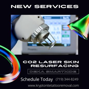 Kryptonite Laser Professionals - Call and ask about our co2 services today. - Tattoo Removal Near Me - Colorado Springs, Colorado Kryptonite Laser Professionals - Call and ask about our co2 services today. - Tattoo Removal Near Me - Colorado Springs, Colorado