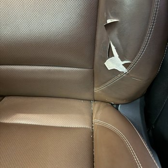 Complete Auto Interiors - Old seat with rips - Winston Salem, North Carolina Complete Auto Interiors - Old seat with rips - Winston Salem, North Carolina