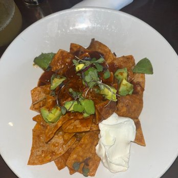 Bosscat Kitchen & Libations - Short rib chilaquiles - New American Near Me - Houston, Texas