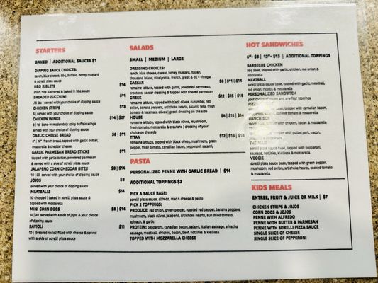 Menu photo 1 Sorelli Pizza Mountlake Terrace, WA Menu photo 1 Sorelli Pizza Mountlake Terrace, WA