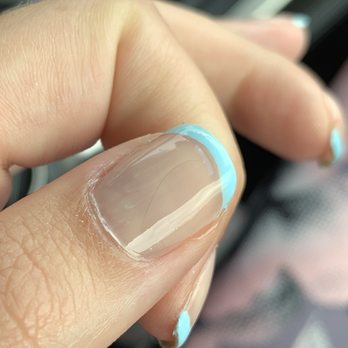 Rodeo Nail Salon - Hair painted into thumb nail - Nail Salons Near Me - Skillman, New Jersey