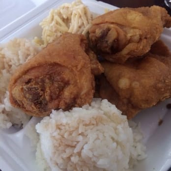 KJ's Local Grindz - Best fried chicken ever (I personally think) on the island of Oahu! Delicious! - Chicken Shop Near Me - Kaneohe, Hawaii