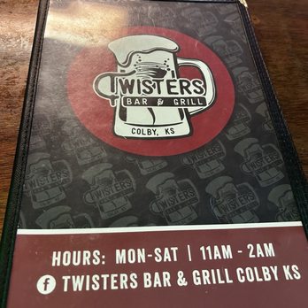 Twisters Bar & Grill - Menu. - Bars Near Me - Colby, Kansas