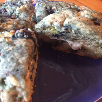 Crowsnest Cafe & Fly Shop - Blueberry Scone - Cafes Near Me - Crowsnest Pass, Alberta