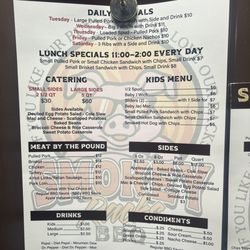 Smokey Racks BBQ - Menu 2