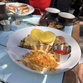 Layla - Eggs Jennifer with added smoked salmon - Mediterranean Near Me - Sonoma, California