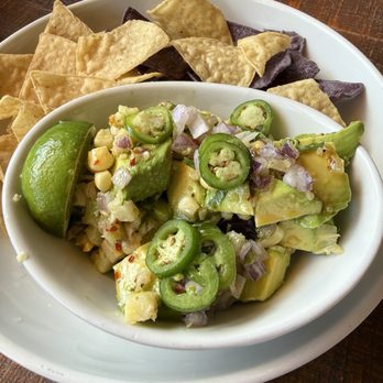 California Pizza Kitchen - WHITE CORN GUACAMOLE + CHIPS - Pizza Near Me - Geneva, Illinois