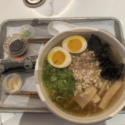 Shoyu Ramen and Salmon Roll