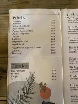 Menu photo 3 Corte Sur Parrilla Guadalajara, JAL Menu photo 3 Corte Sur Parrilla Guadalajara, JAL