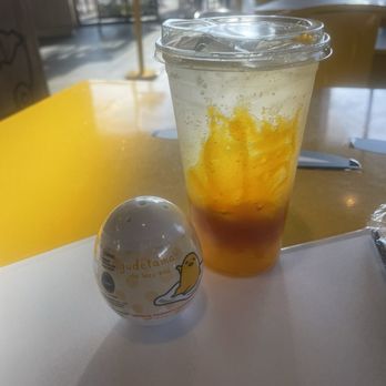 Gudetama Cafe - Sparkling mango - Cafes Near Me - Buena Park, California