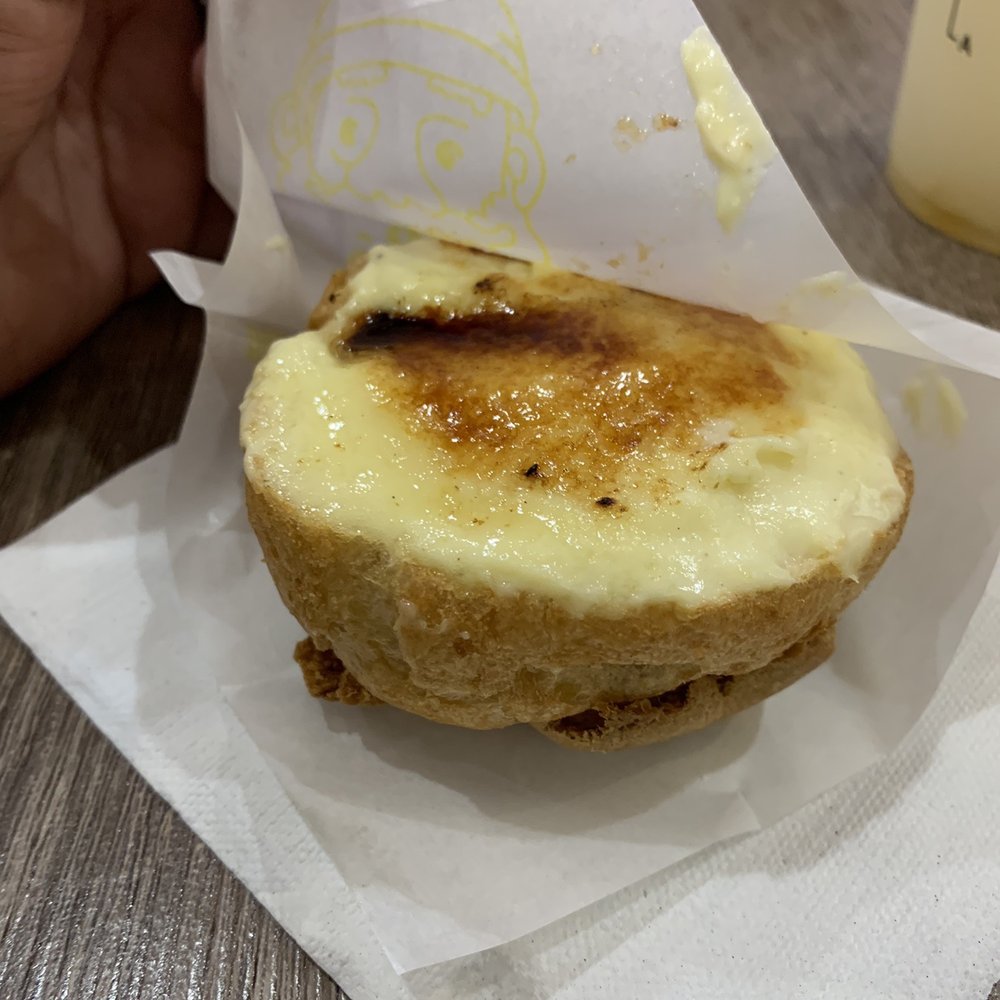 Beard Papa's - Cream brûlée puff - Desserts Near Me - Flushing, New York Beard Papa's - Cream brûlée puff - Desserts Near Me - Flushing, New York
