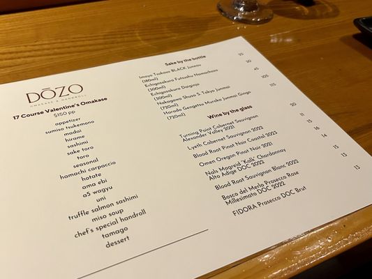 Menu photo 8 Dozo Omakase and Handroll Dallas, TX Menu photo 8 Dozo Omakase and Handroll Dallas, TX