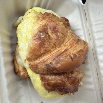 Blue Eyed Baker - Egg and Cheese on a croissant - Bakeries Near Me - East Aurora, New York Blue Eyed Baker - Egg and Cheese on a croissant - Bakeries Near Me - East Aurora, New York