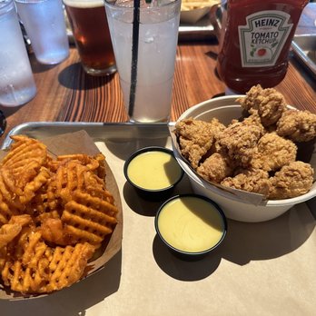 Mayer’s Garden - Nuggies with sweet potatoes - New American Near Me - Dallas, Texas Mayer’s Garden - Nuggies with sweet potatoes - New American Near Me - Dallas, Texas