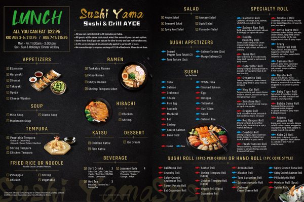 Menu photo 7 Sushi Yama Indianapolis, IN Menu photo 7 Sushi Yama Indianapolis, IN