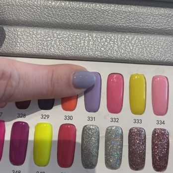 Modish Nail Spa - The color I selected from the book compared to the finished result. - Nail Salons Near Me - Harrisburg, North Carolina