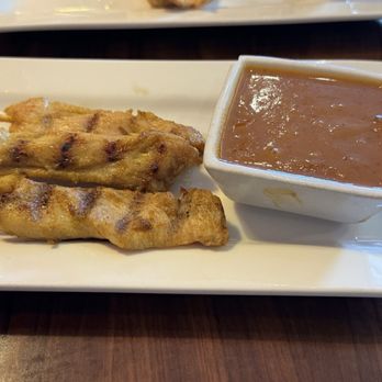 Bann Thai Restaurant - 4 Piece Grilled Chicken Satay - Thai Near Me - Fort Collins, Colorado Bann Thai Restaurant - 4 Piece Grilled Chicken Satay - Thai Near Me - Fort Collins, Colorado