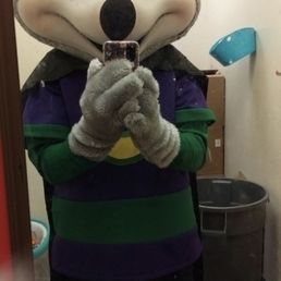 a person dressed as a mouse
