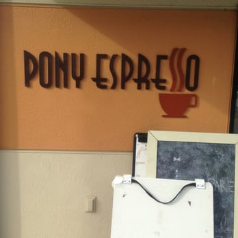 Pony Espresso - a sign for a coffee shop - Coffee & Tea Near Me - Redwood City, California Pony Espresso - a sign for a coffee shop - Coffee & Tea Near Me - Redwood City, California