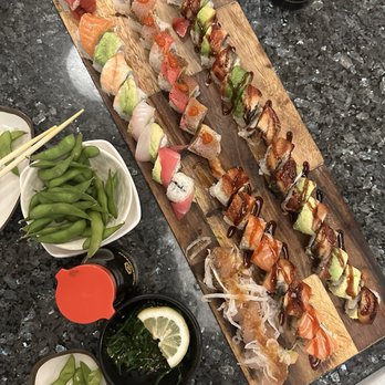 Hello Sushi - Energy / dragon roll / and rainbow - Sushi Bars Near Me - Fullerton, California