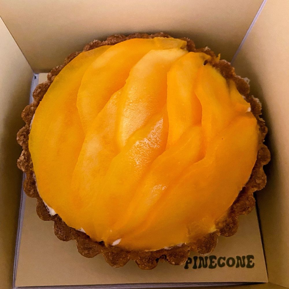 Pinecone Bakeshop Plus Cafe - Mango sticky rice tart - Coffee & Tea Near Me - Alhambra, California Pinecone Bakeshop Plus Cafe - Mango sticky rice tart - Coffee & Tea Near Me - Alhambra, California