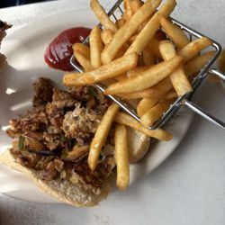 Chicken bomb and French fries
