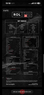 Menu photo 3 ROL Hand Roll Bar - Irvine Irvine, CA Menu photo 3 ROL Hand Roll Bar - Irvine Irvine, CA