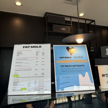 Fat Milk Coffee - Menu - Coffee & Tea Near Me - Chicago, Illinois