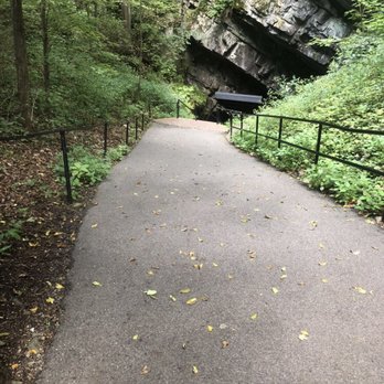 Penn's Cave & Wildlife Park - Walkway down to the cave entrance. - Historical Tours Near Me - Centre Hall, Pennsylvania Penn's Cave & Wildlife Park - Walkway down to the cave entrance. - Historical Tours Near Me - Centre Hall, Pennsylvania