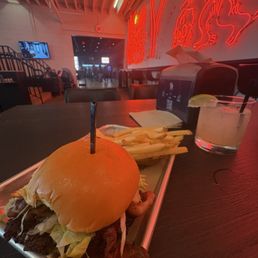 Very good drinks and food best smash burger I've had. Very good drinks and food best smash burger I've had.