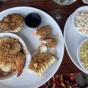 Iggy's Doughboys & Chowder House - Broiled seafood platter with rice pilaf and coleslaw - Seafood Near Me - Warwick, Rhode Island Iggy's Doughboys & Chowder House - Broiled seafood platter with rice pilaf and coleslaw - Seafood Near Me - Warwick, Rhode Island