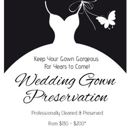 Prime One Hour Cleaner - We offer Wedding Gown Preservation starting at $130 - professionally cleaned and beautifully preserved in a keepsake box.