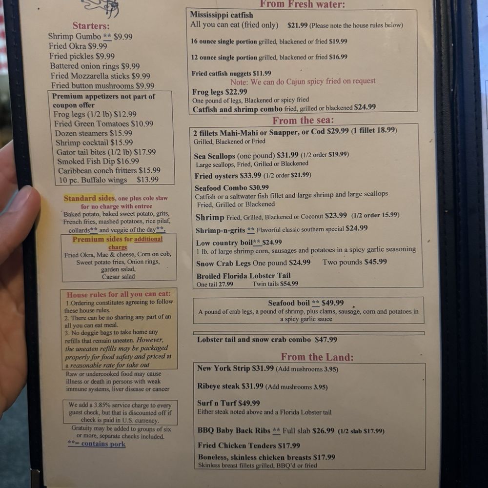 Catfish Deweys - Menu - Seafood Near Me - Oakland Park, Florida Catfish Deweys - Menu - Seafood Near Me - Oakland Park, Florida