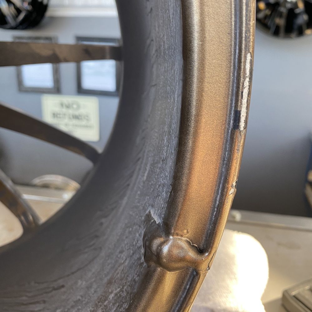 My Wheel Guy - Different angle of crack - Wheel & Rim Repair Near Me - Henderson, Nevada