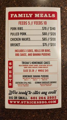 Menu photo 3 Stricks Original BBQ & Catering Hattiesburg, MS Menu photo 3 Stricks Original BBQ & Catering Hattiesburg, MS