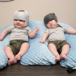 New Beginnings Orthotics and Prosthetics - Sweet twins in our new 3D printed helmets!