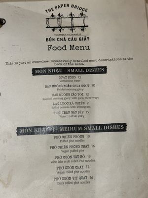 Menu photo 2 The Paper Bridge Portland, OR