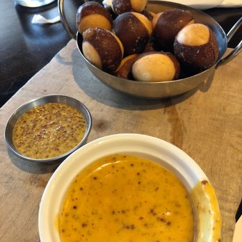 From the Earth Brewing Company - Pretzel bites with beer cheese and mustard - Gastropubs Near Me - Roswell, Georgia From the Earth Brewing Company - Pretzel bites with beer cheese and mustard - Gastropubs Near Me - Roswell, Georgia
