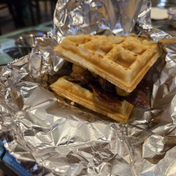 Chef Brian's Comfort Kitchen - Bacon and apple waffle sandwich - Seafood Near Me - Tucson, Arizona
