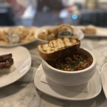 Sirenetta Seafood & Raw Bar - Manhattan clam chowder - Seafood Near Me - Hoboken, New Jersey Sirenetta Seafood & Raw Bar - Manhattan clam chowder - Seafood Near Me - Hoboken, New Jersey