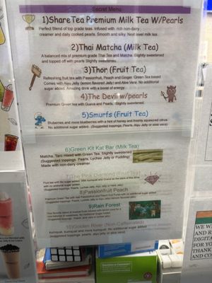 Menu photo 4 Sharetea Arcadia, CA
