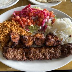 Istanbul Food Lovers Restaurant - Lamb Adana and Chicken Shish Combination