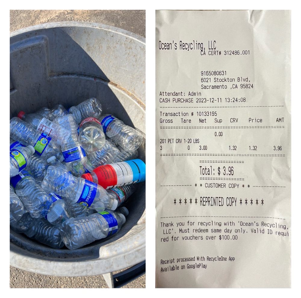 OCEANS RECYCLING Updated October 2024 6019 Stockton Blvd, Sacramento, California Recycling