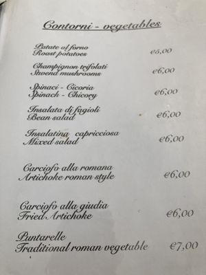 Menu photo 3 Hostaria Romana Rome, RM Menu photo 3 Hostaria Romana Rome, RM