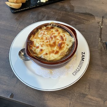Zambistro Restaurant - French onion soup - New American Near Me - Medina, New York Zambistro Restaurant - French onion soup - New American Near Me - Medina, New York