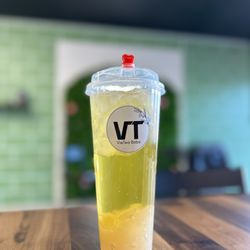 VieTea Boba - -The Sweet and Simple is a jasmine green tea with lychee jelly, a simple drink made for ones who dont want too much but just a little tea.