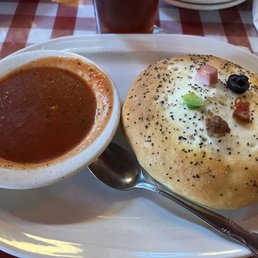 Delicious calzone filled with the 5 items on top:) Delicious calzone filled with the 5 items on top:)