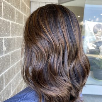 Simple Hair - Chestnut highlights by Kim - Hair Salons Near Me - Milpitas, California