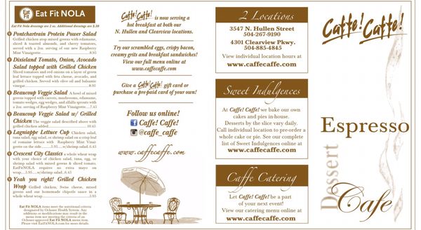 Menu photo 7 Caffe Caffe - North Hullen Metairie, LA
